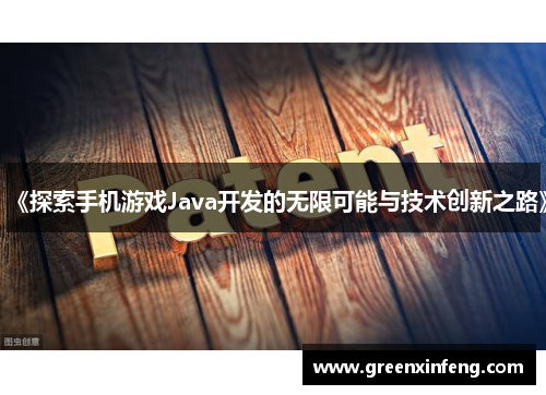 《探索手机游戏Java开发的无限可能与技术创新之路》 《探索手机游戏Java开发的无限可能与技术创新之路》