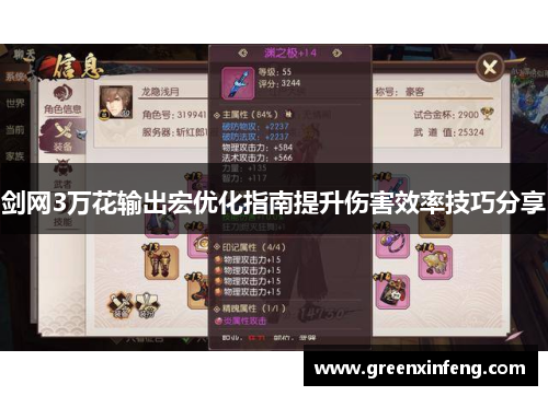 剑网3万花输出宏优化指南提升伤害效率技巧分享